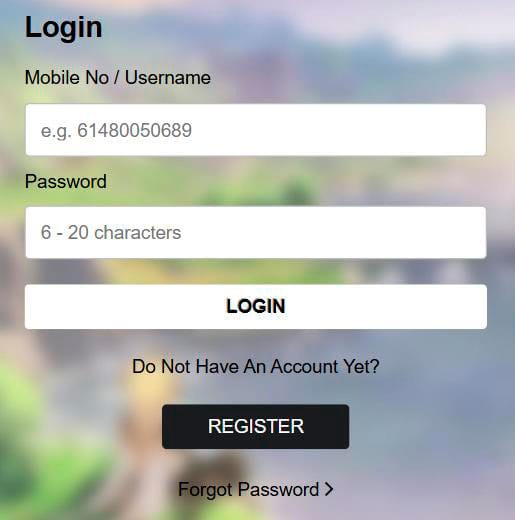 Login form gday77
