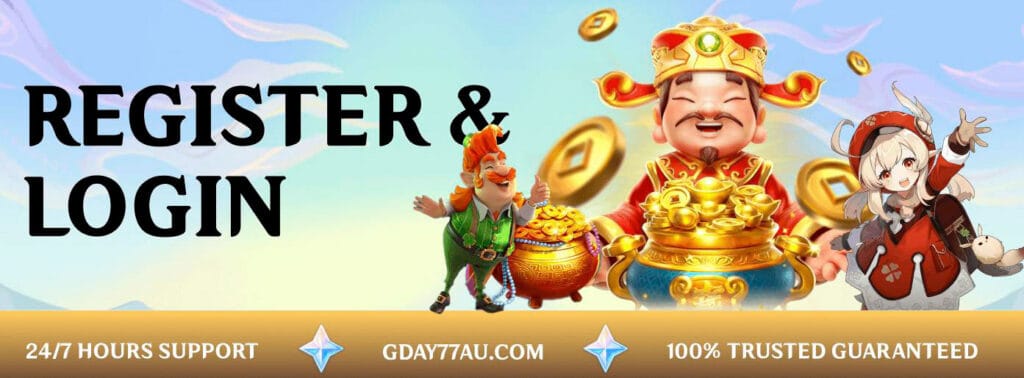 login banner gday77 casino